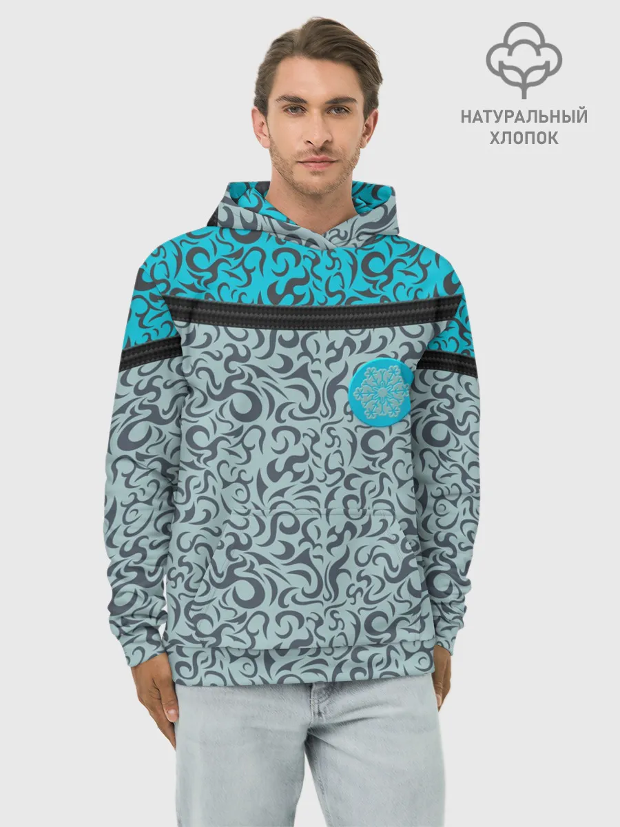 Худи мужской база хлопок / Снежный вихрь