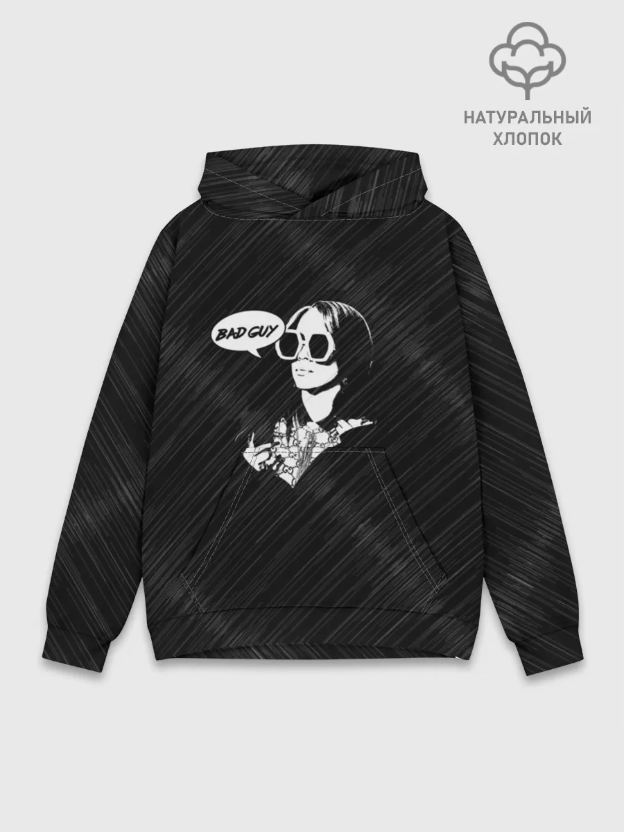 Худи мужской база хлопок / Билли Айлиш Bad guy