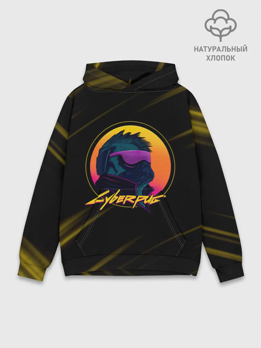 Худи мужской база хлопок / CyberPUG