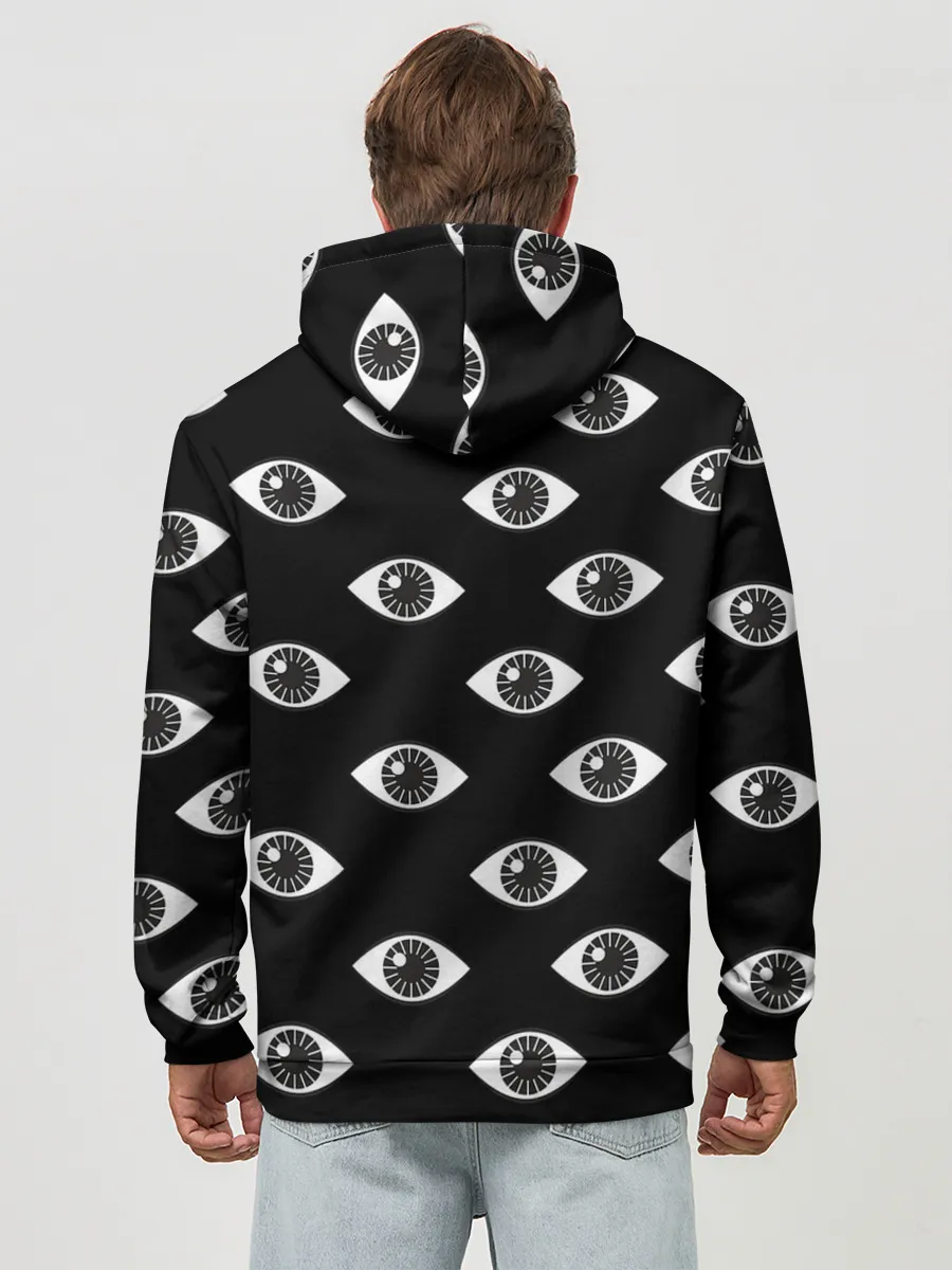 Худи мужской база хлопок / Глаза