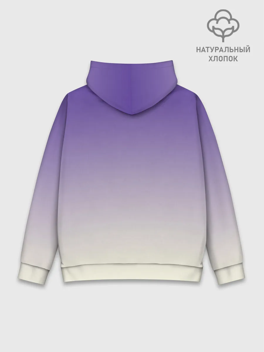 Худи мужской база хлопок / черный котенок в коробке