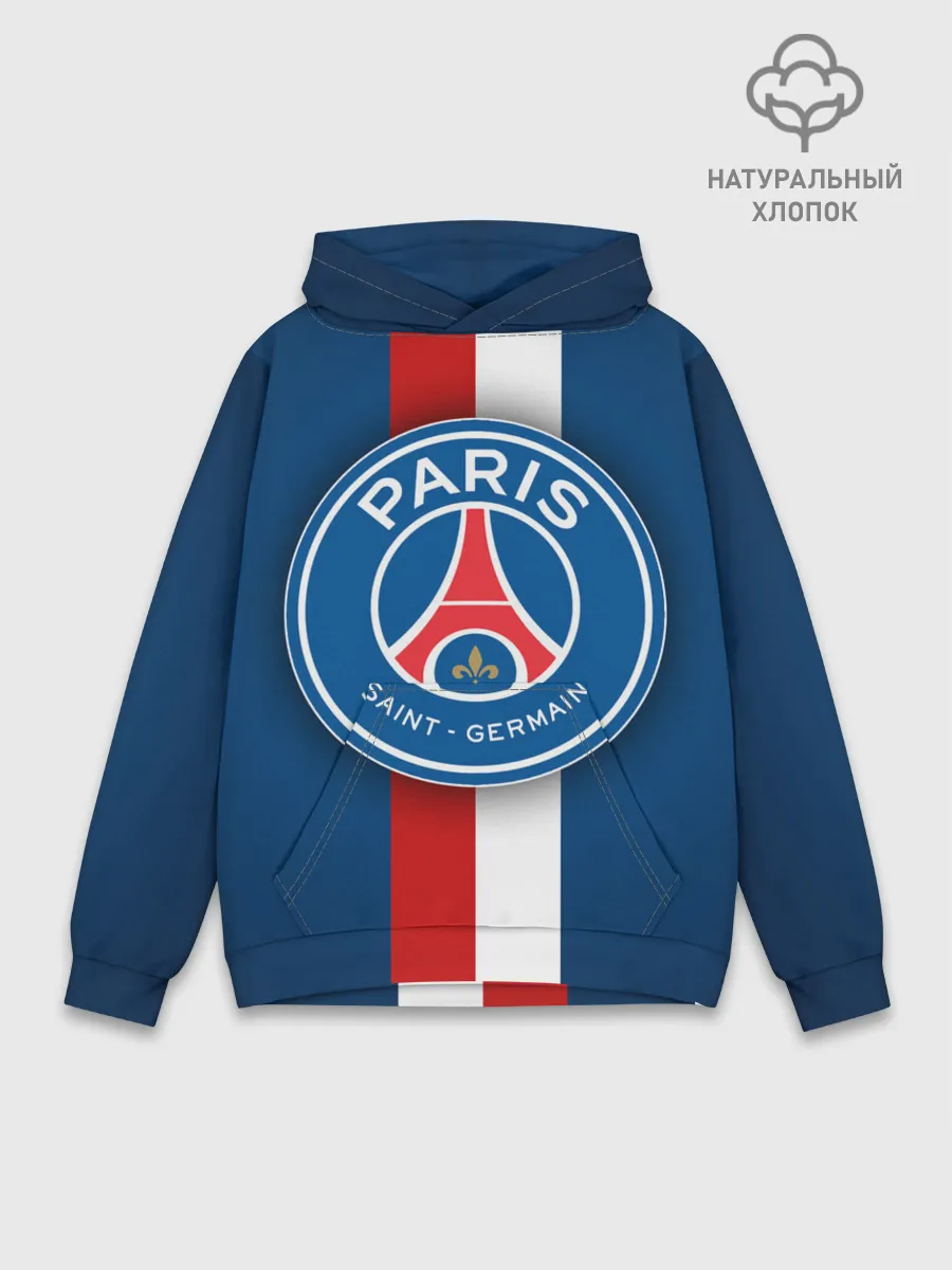 Худи мужской база хлопок / ФК Пари Сен-Жермен