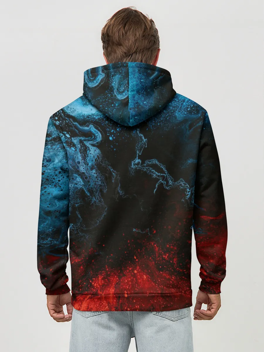 Худи мужской база хлопок / Огонь И Вода