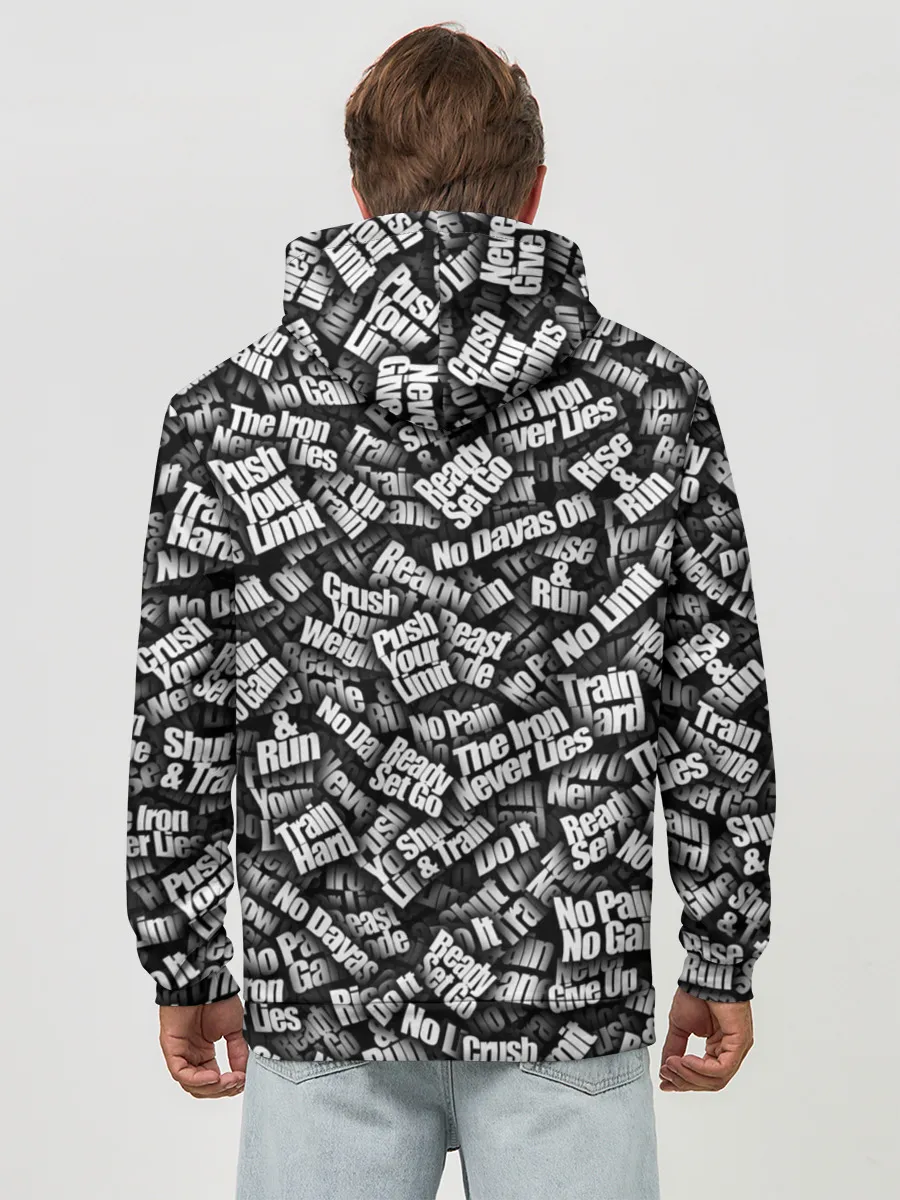 Худи мужской база хлопок / Спортивная мотивация