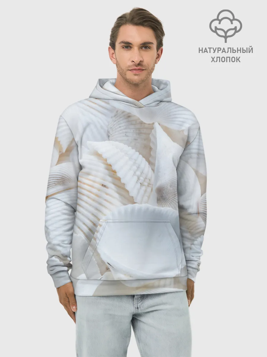 Худи мужской база хлопок / Ракушки