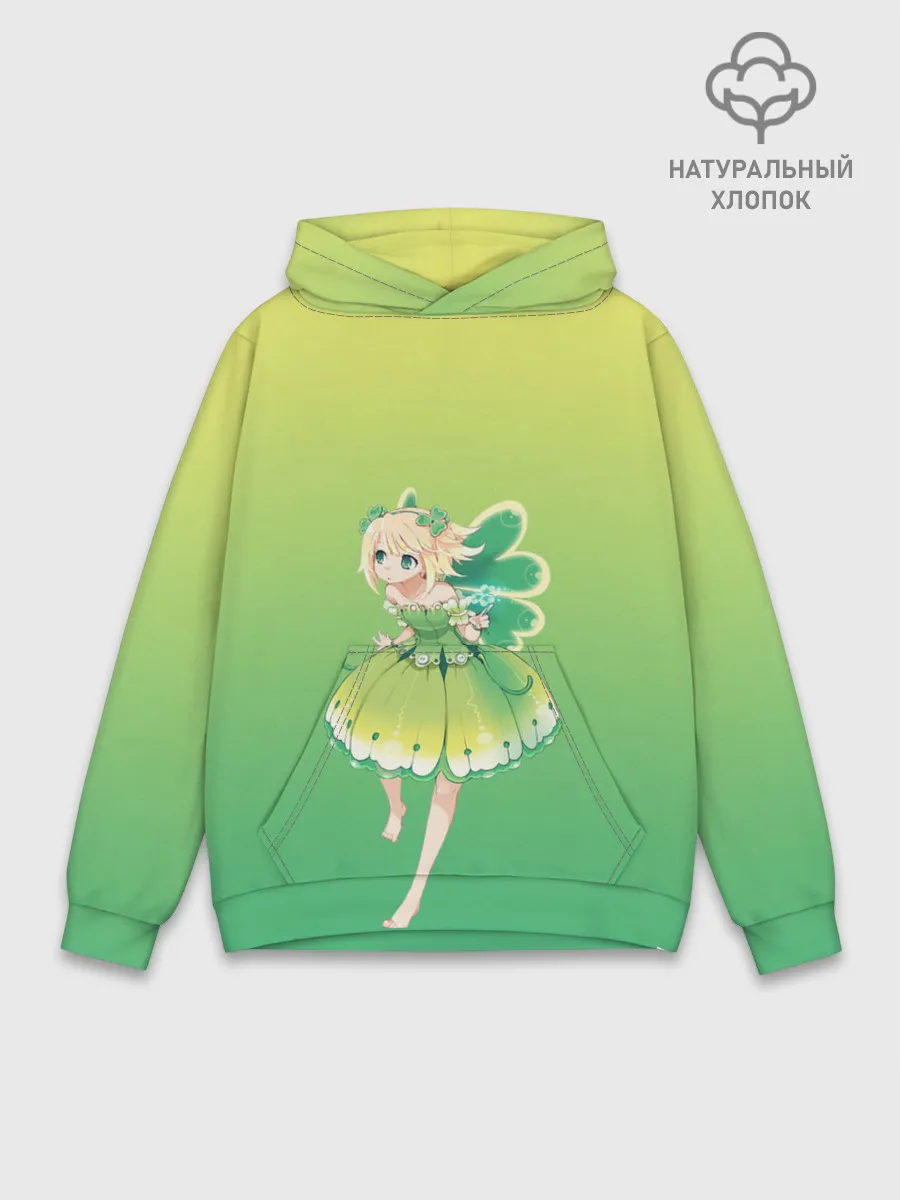 Худи мужской база хлопок / Фея клевера