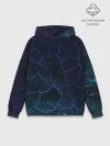 Худи мужской база хлопок / НЕОНОВЫЕ ТРЕЩИНЫ | NEON CRACKS