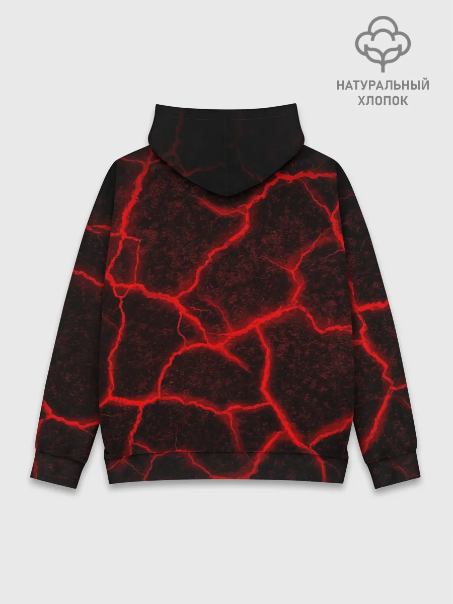 Худи мужской база хлопок / ЛАВА | ЛАВОВЫЕ ТРЕЩИНЫ | LAVA