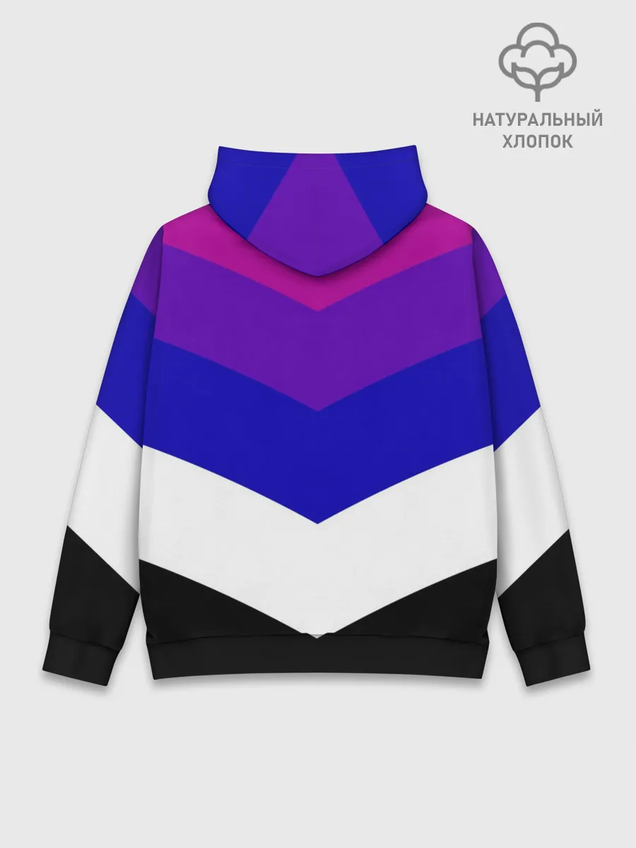 Худи мужской база хлопок / Полосы