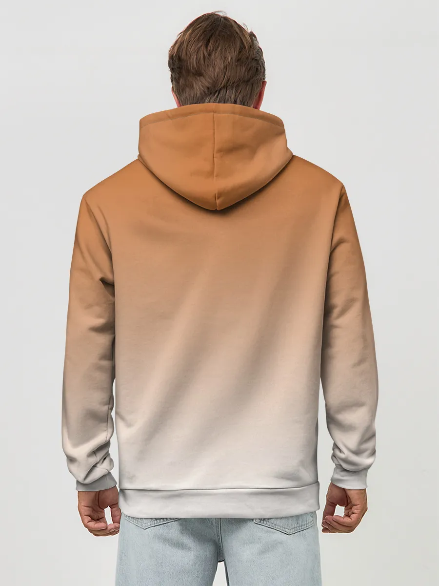 Худи мужской база хлопок / лис и лисенок