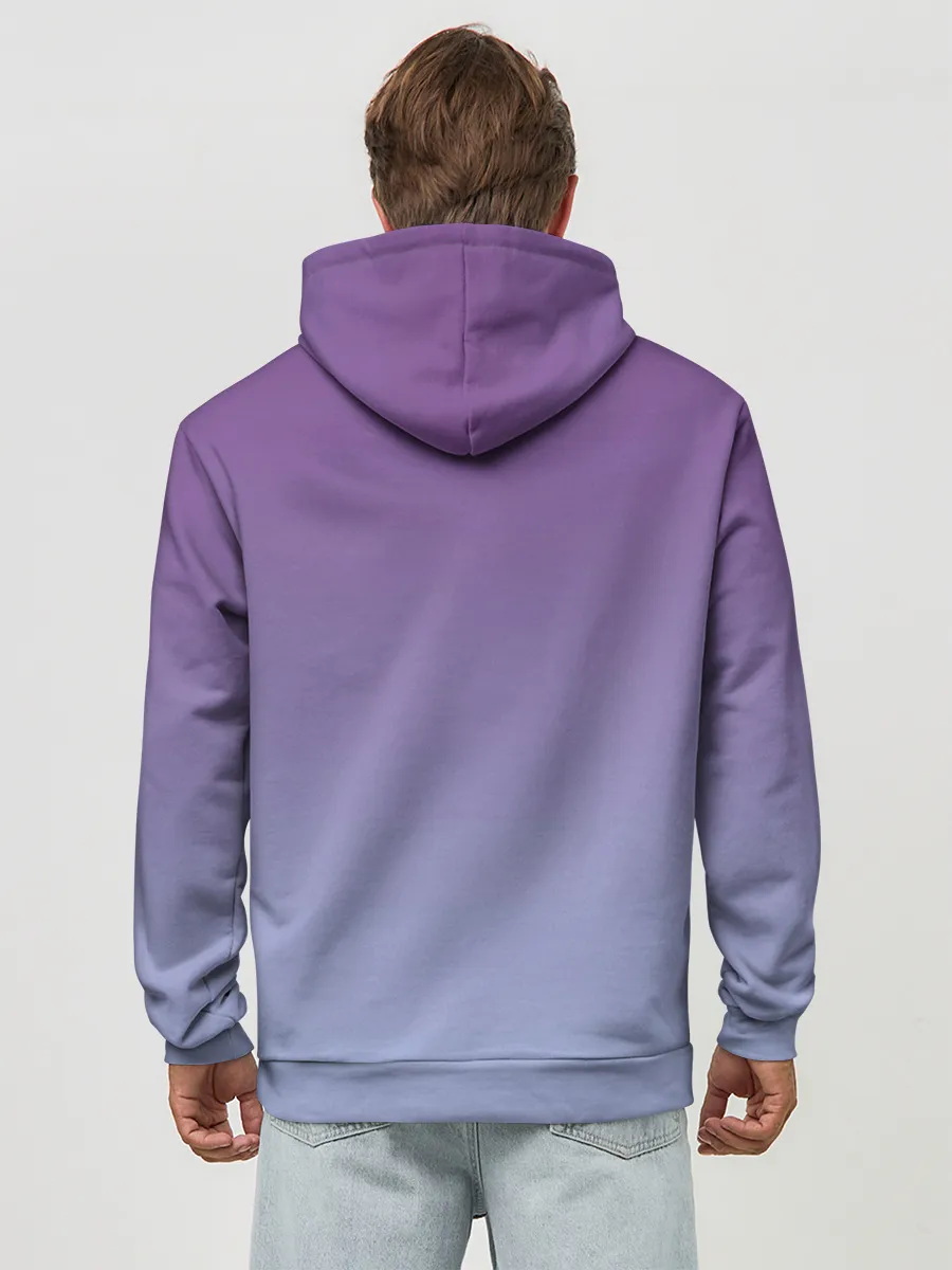 Худи мужской база хлопок / кот звездное небо спит