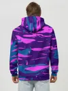Худи мужской база хлопок / CYBERSTYLE NEON CAMOUFLAGE