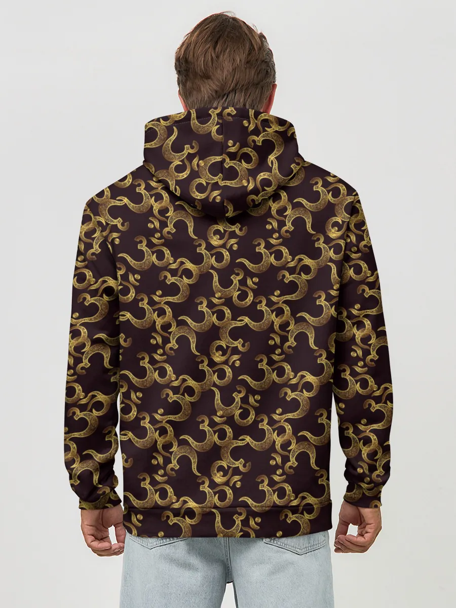 Худи мужской база хлопок / Мантра ОМ