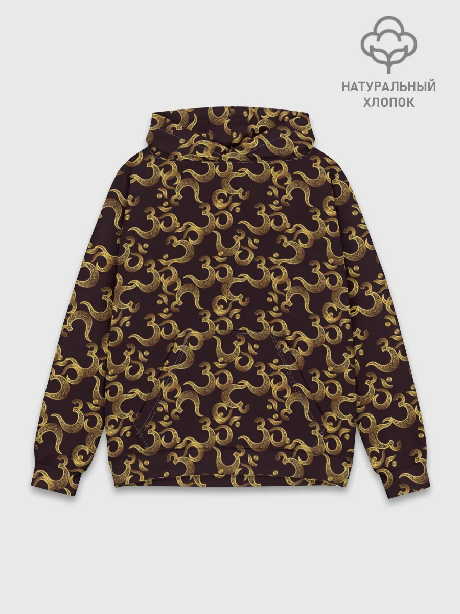 Худи мужской база хлопок / Мантра ОМ