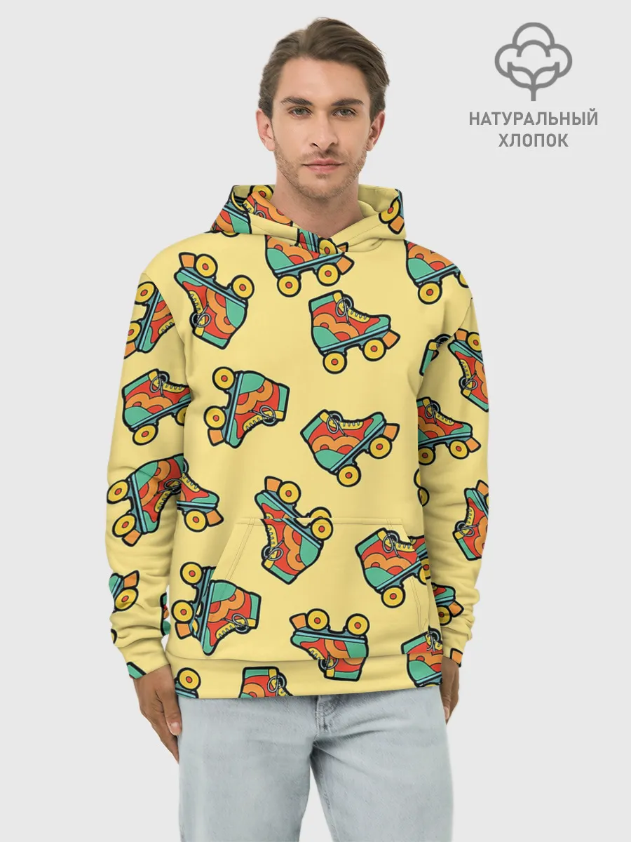 Худи мужской база хлопок / Ролики