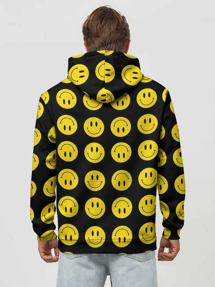 Худи мужской база хлопок / Смайлики