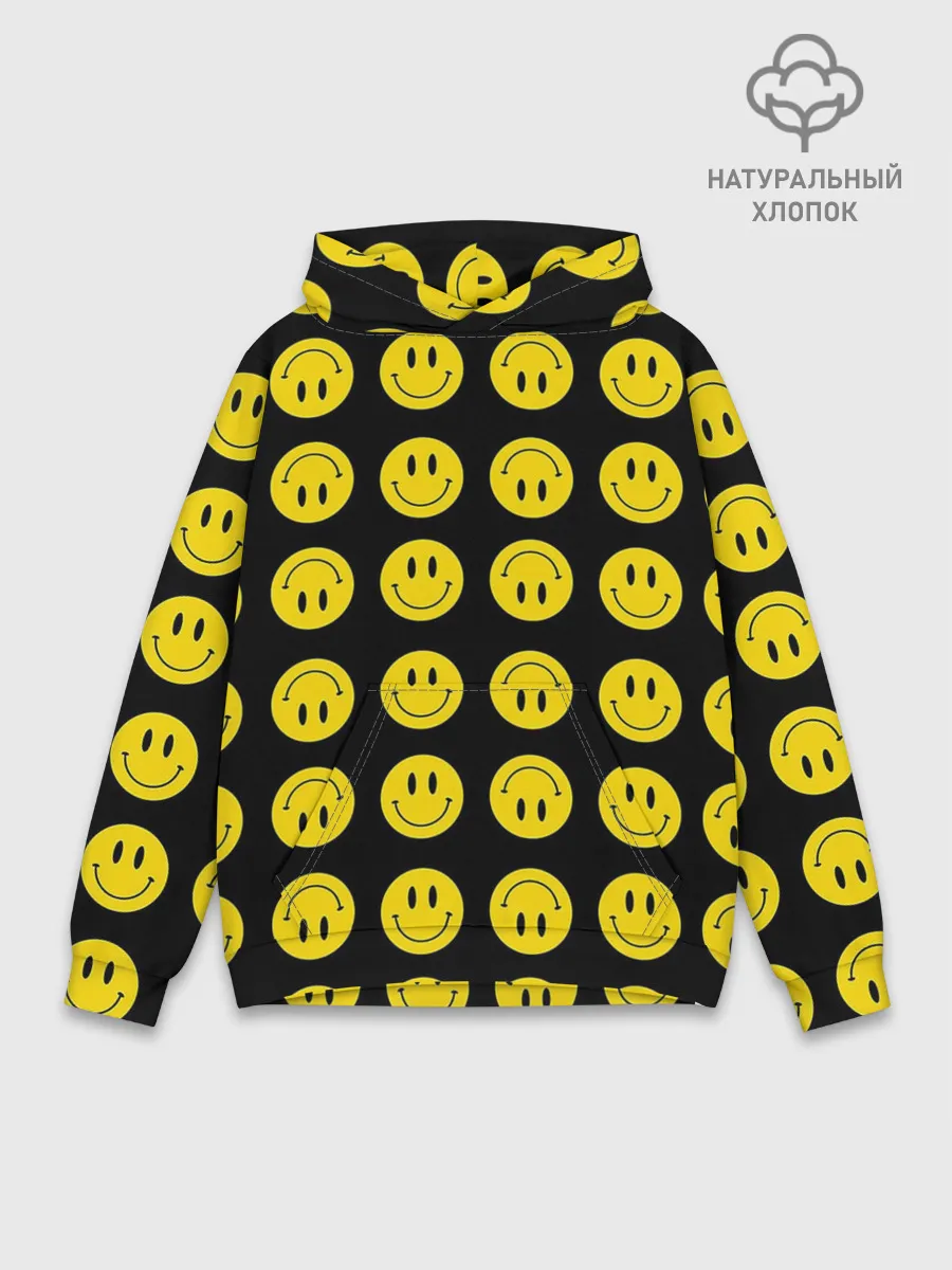 Худи мужской база хлопок / Смайлики