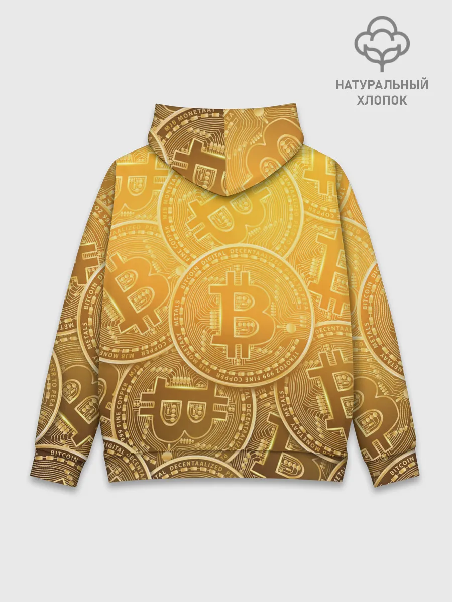 Худи мужской база хлопок / БИТКОИН МОНЕТЫ