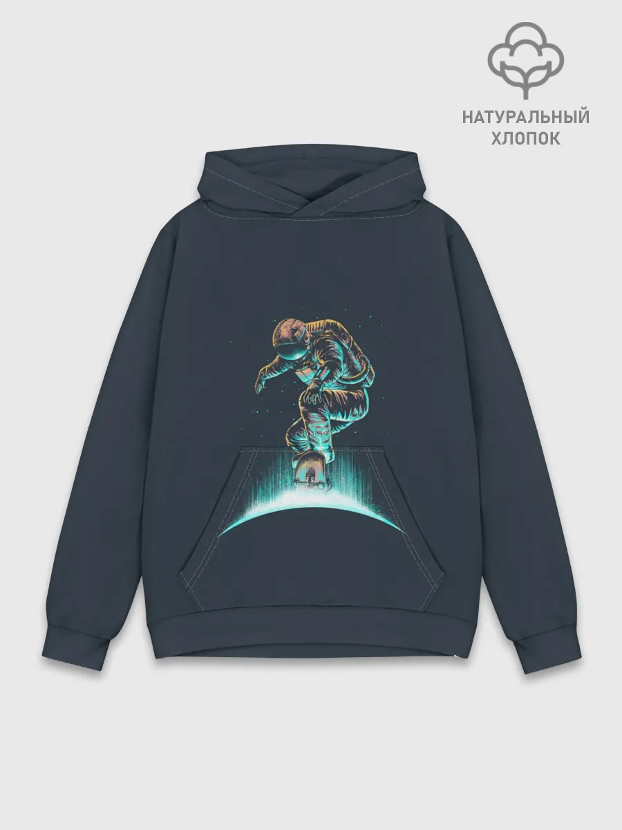 Худи мужской база хлопок / Space Surfing