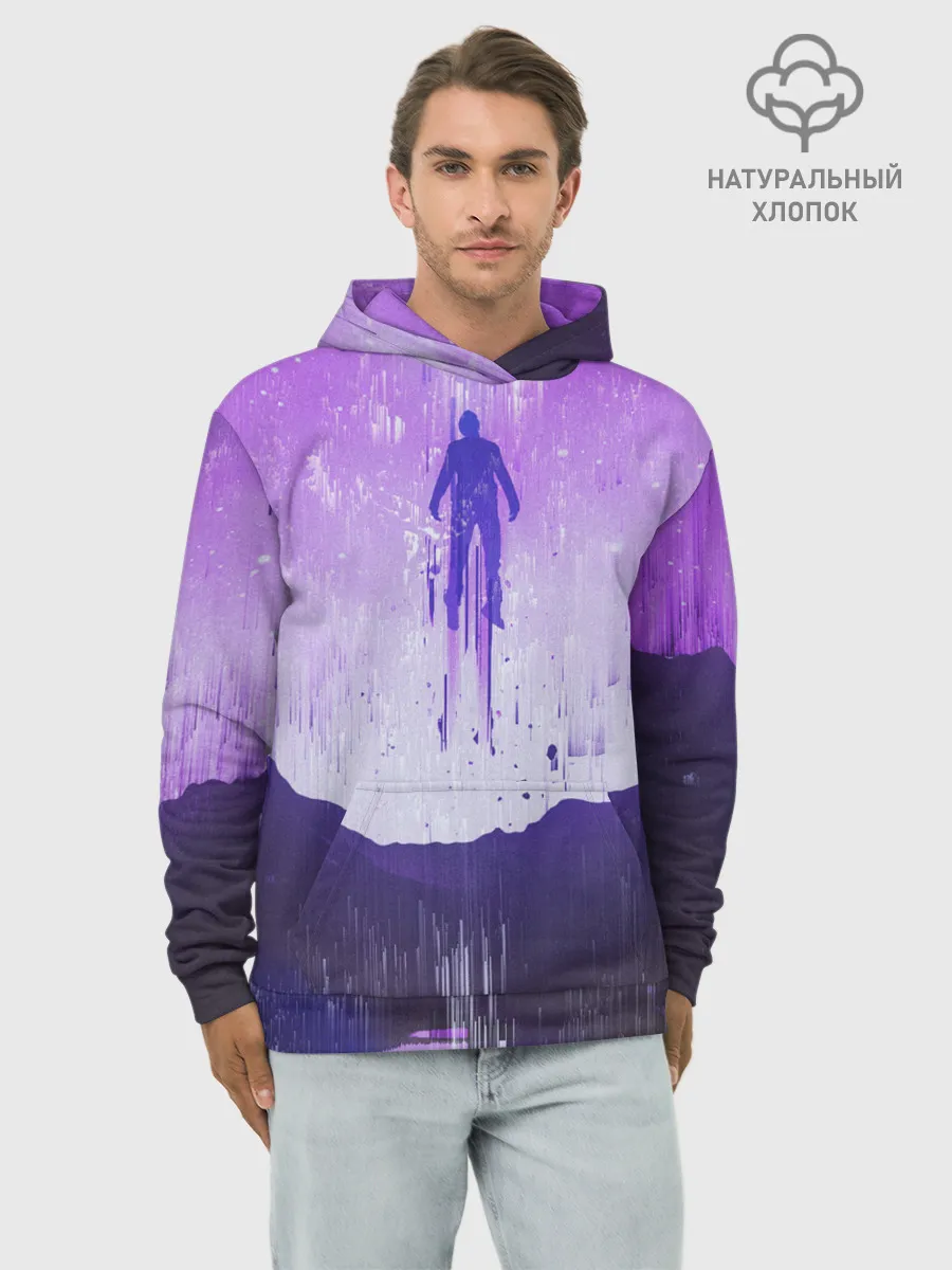 Худи мужской база хлопок / Парящий в небесах