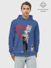 Худи мужской база хлопок / Любовь это ответ | Banksy