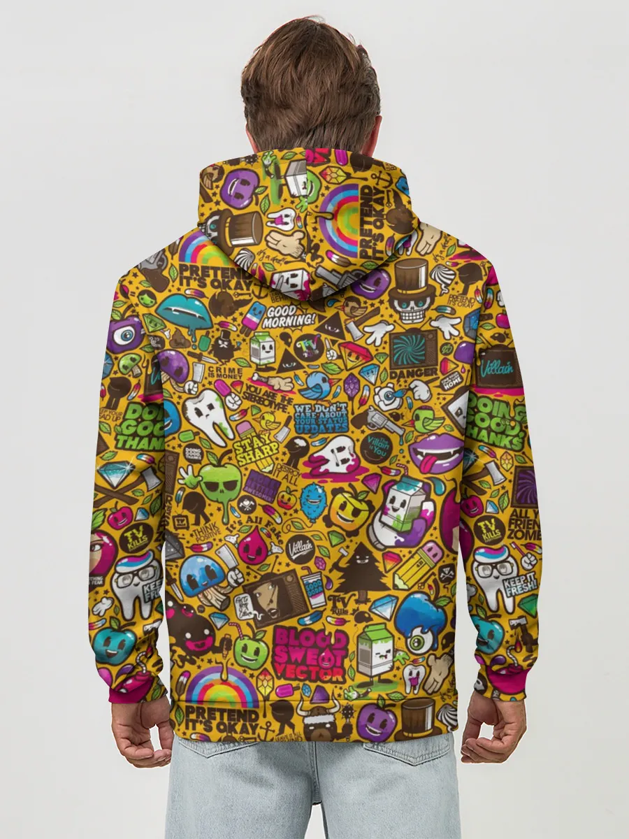 Худи мужской база хлопок / RETRO MIX