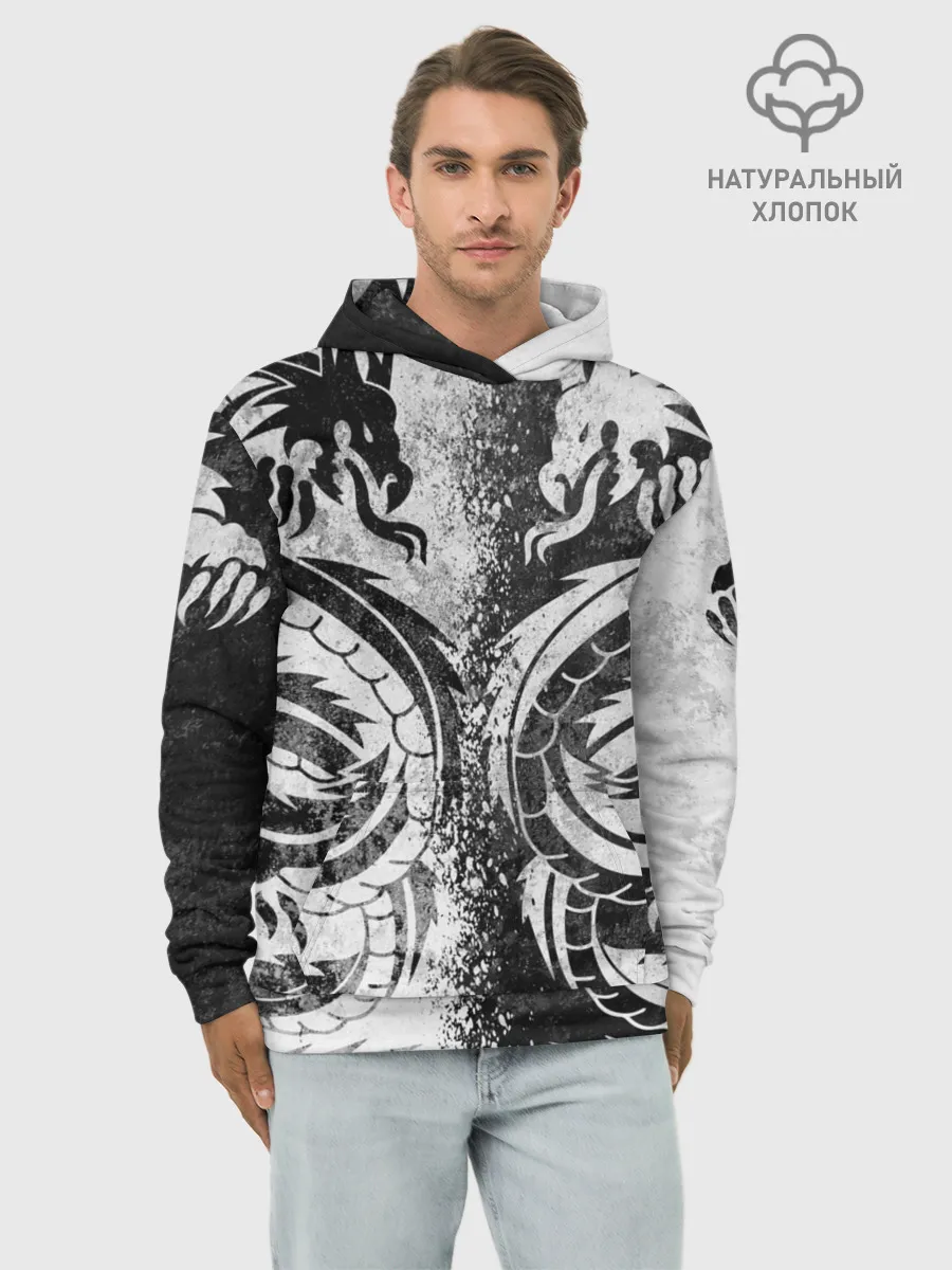 Худи мужской база хлопок / ДРАКОНЫ | DRAGONS