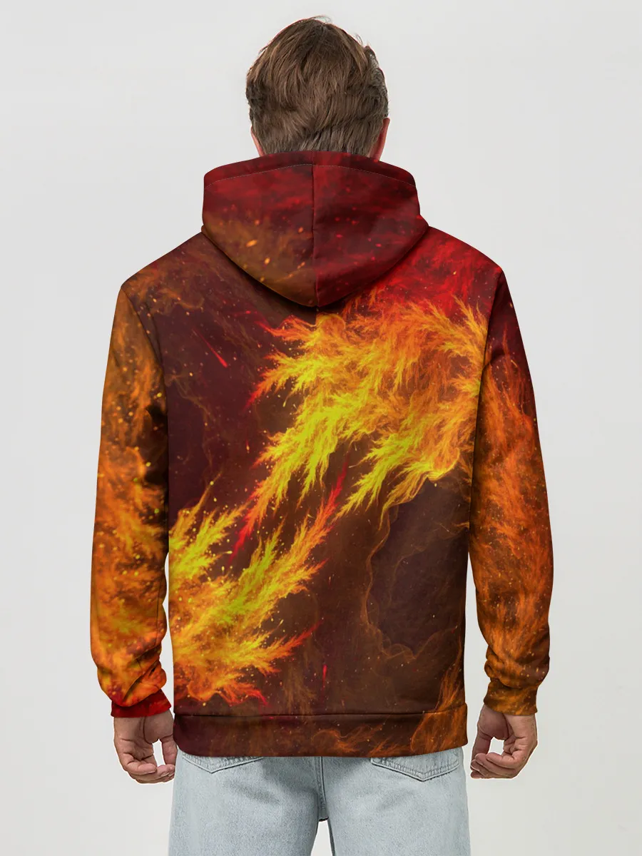 Худи мужской база хлопок / Битва огней