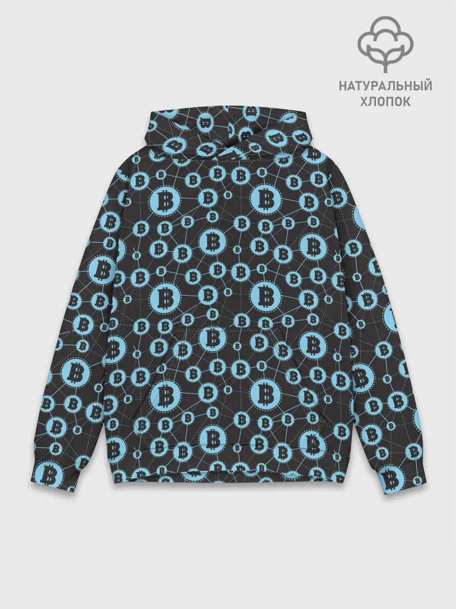 Худи мужской база хлопок / Bitcoin