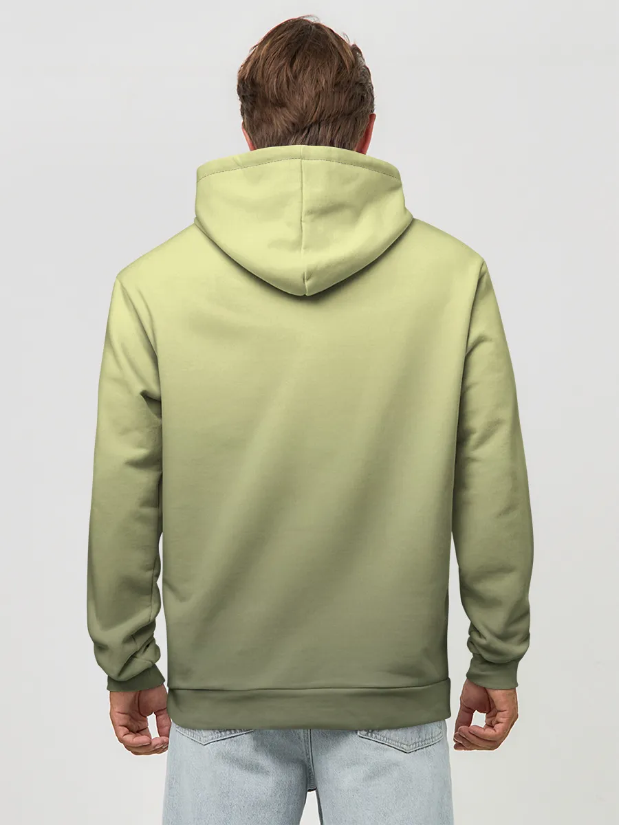 Худи мужской база хлопок / лесной волшебник акварель