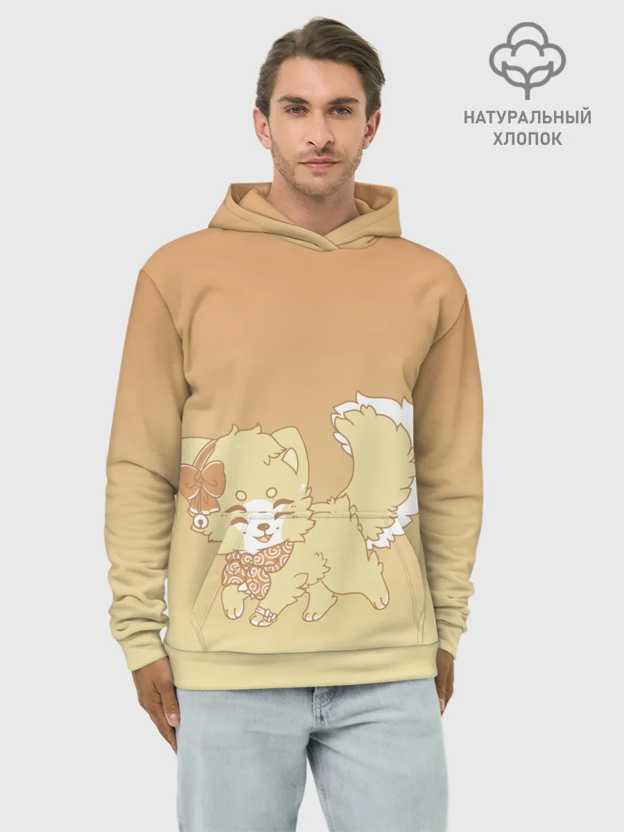 Худи мужской база хлопок / милашный зверек