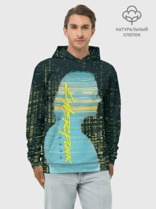 Худи мужской база хлопок / Cyberpunk 2077 | Джонни