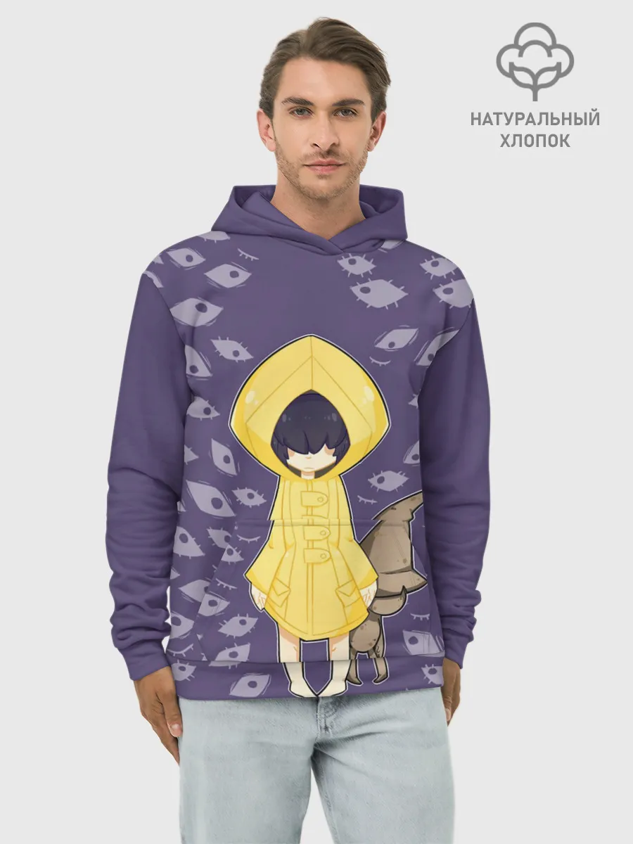 Худи мужской база хлопок / Little Nightmares Глаза