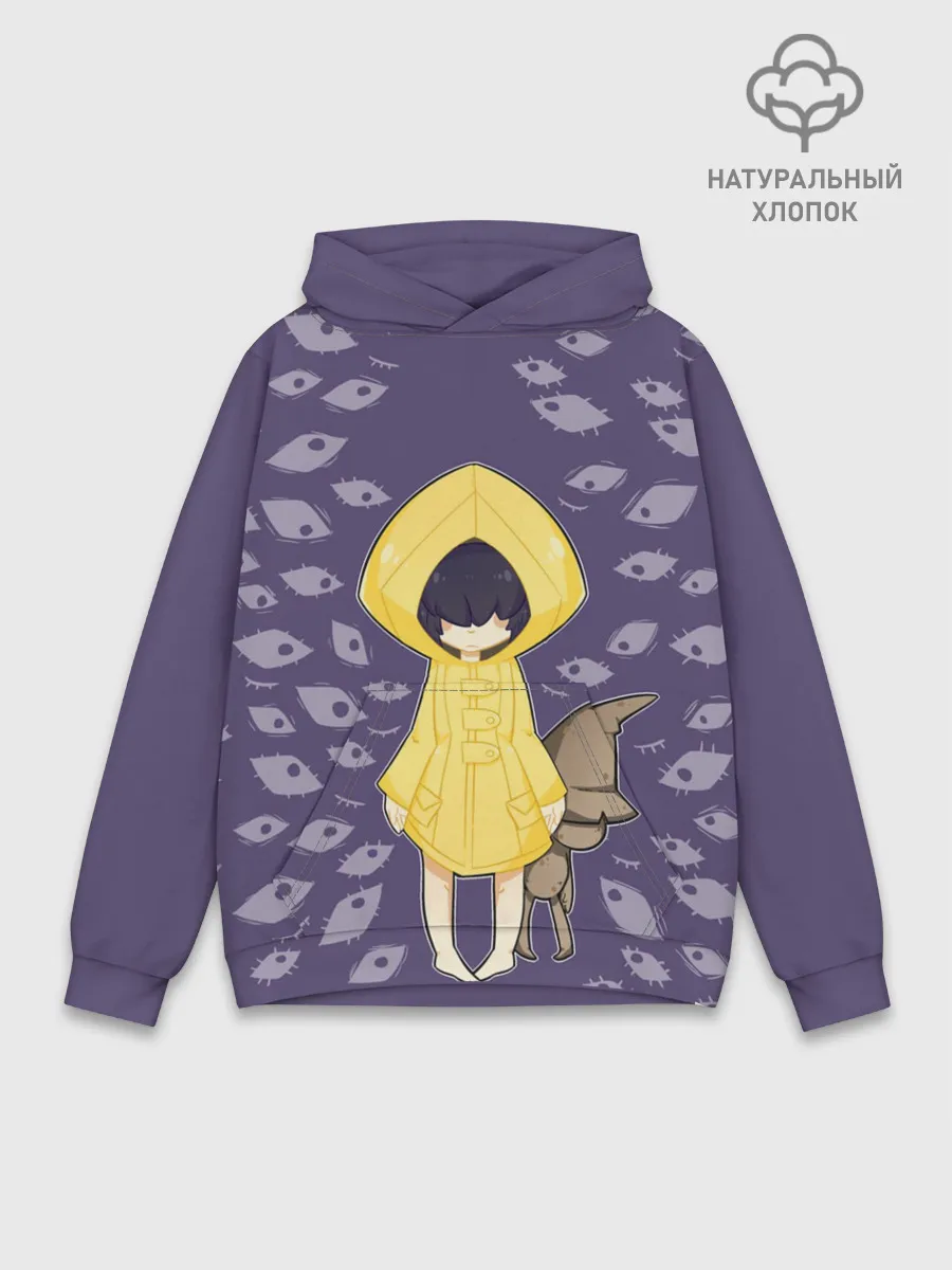 Худи мужской база хлопок / Little Nightmares Глаза