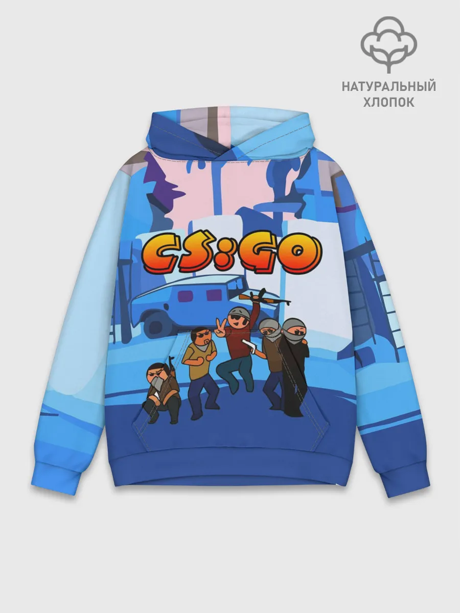 Худи мужской база хлопок / CS GO МУЛЬТФИЛЬМ