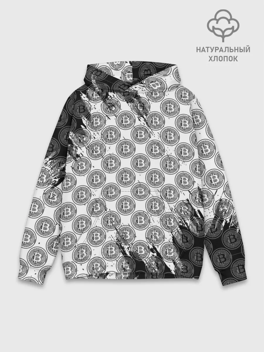 Худи мужской база хлопок / Bitcoin