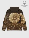 Худи мужской база хлопок / Биткоин