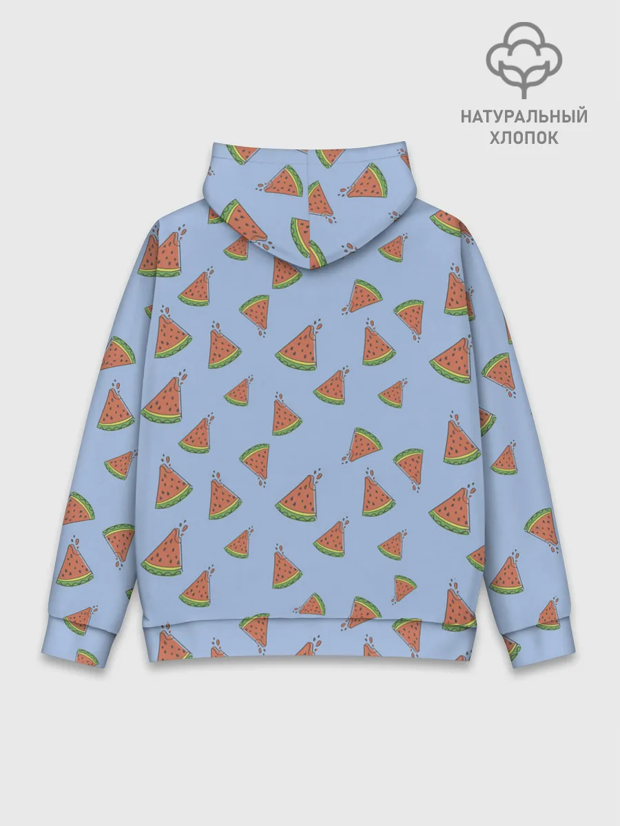 Худи мужской база хлопок / Кусочки арбуза