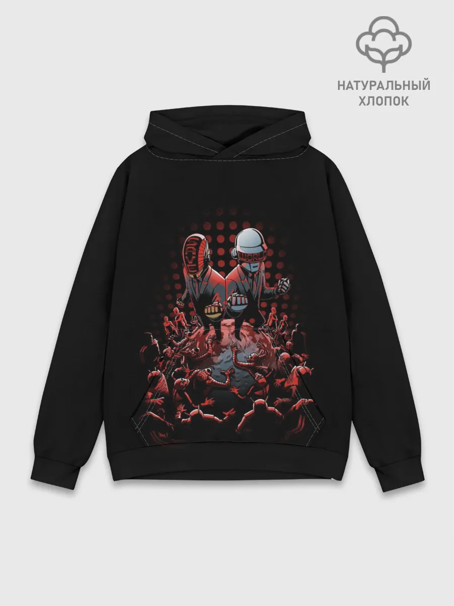 Худи мужской база хлопок / Daft Punk