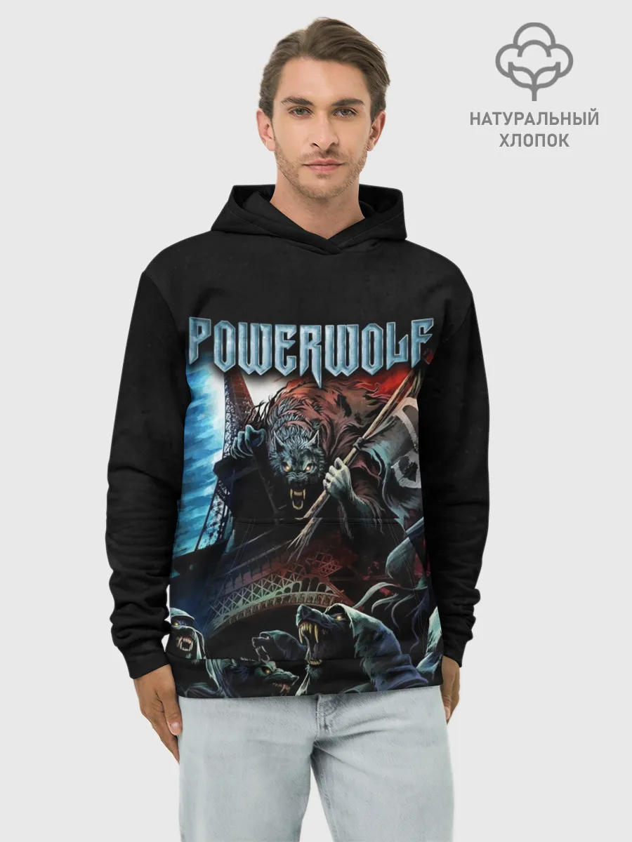 Худи мужской база хлопок / Powerwolf