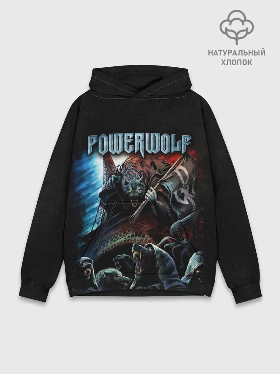 Худи мужской база хлопок / Powerwolf