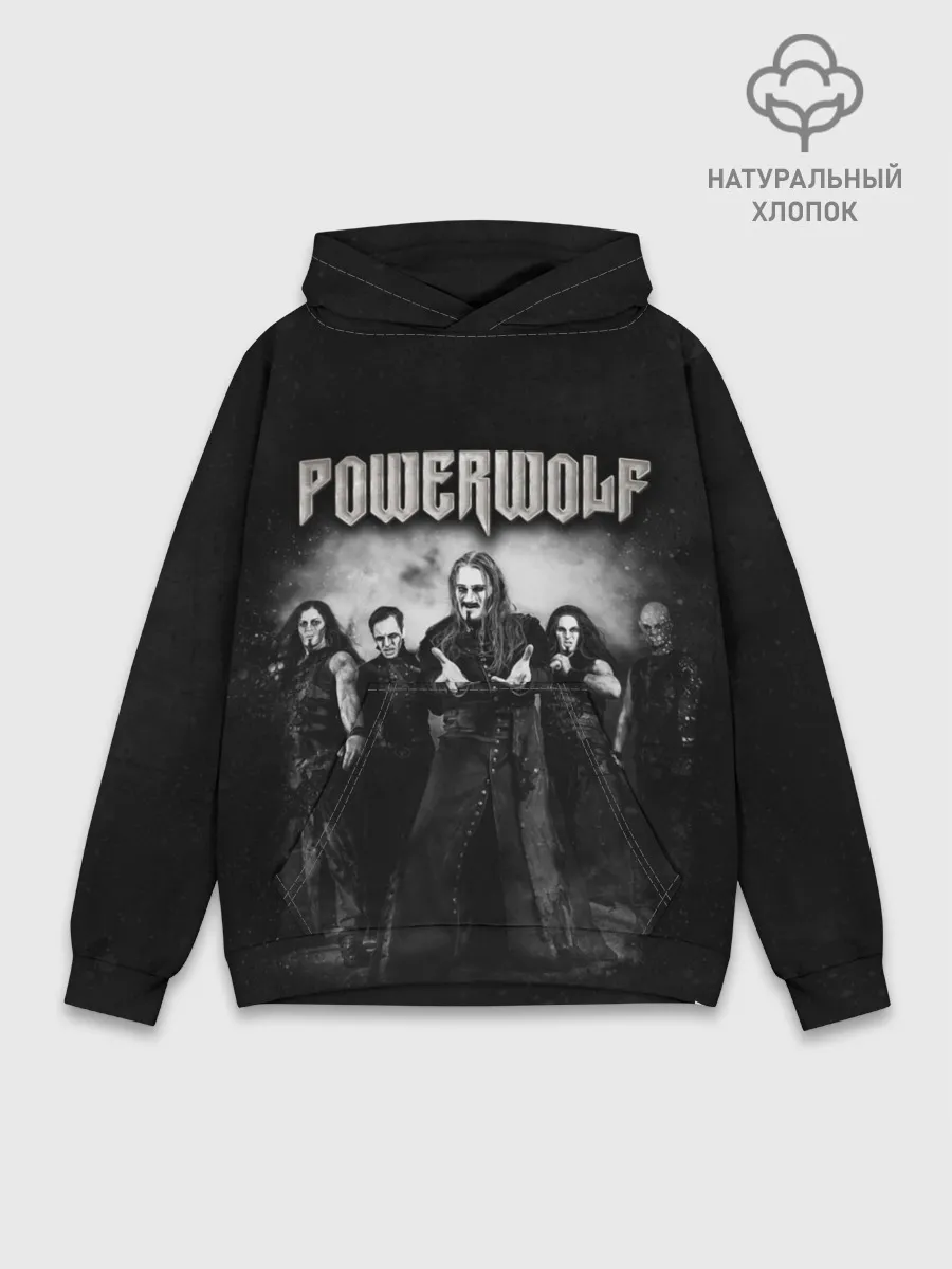 Худи мужской база хлопок / Powerwolf