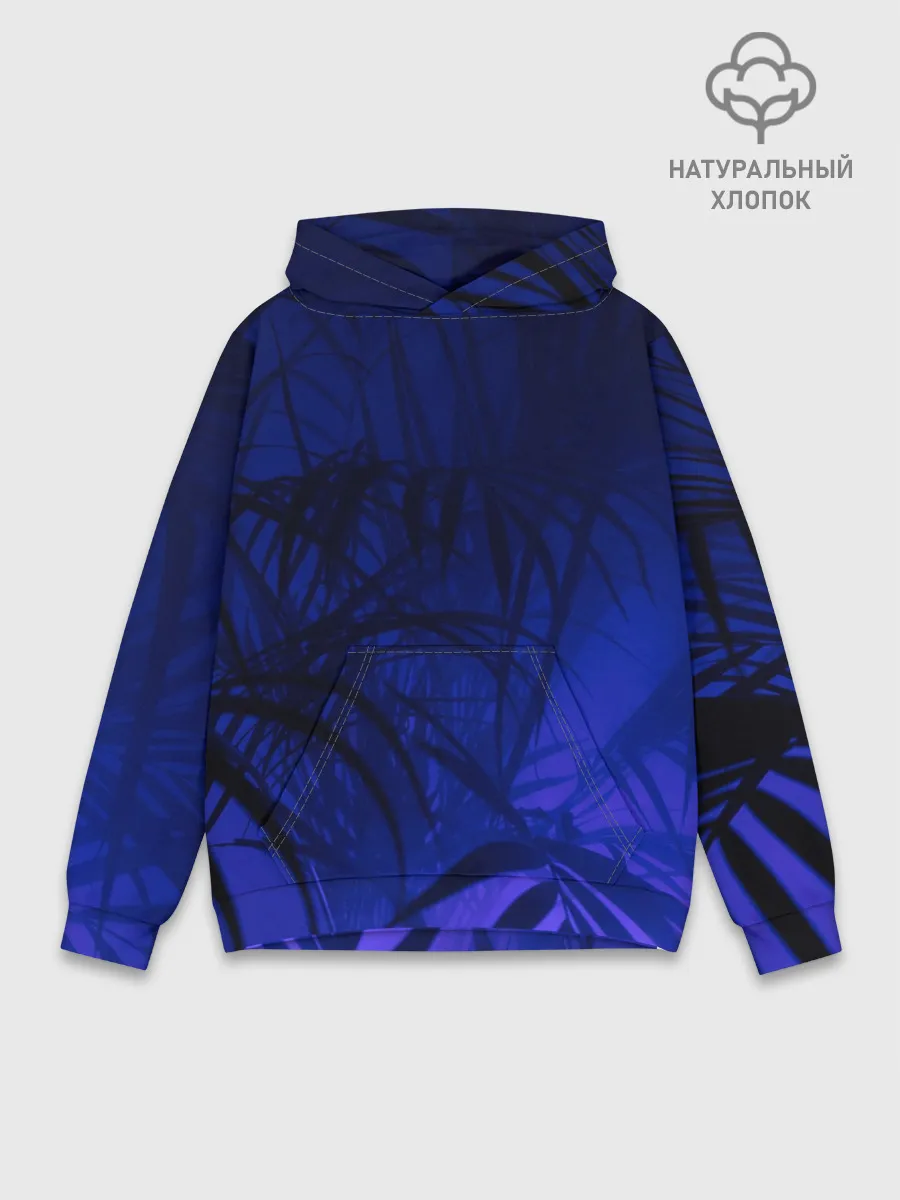 Худи мужской база хлопок / Тихие джунгли