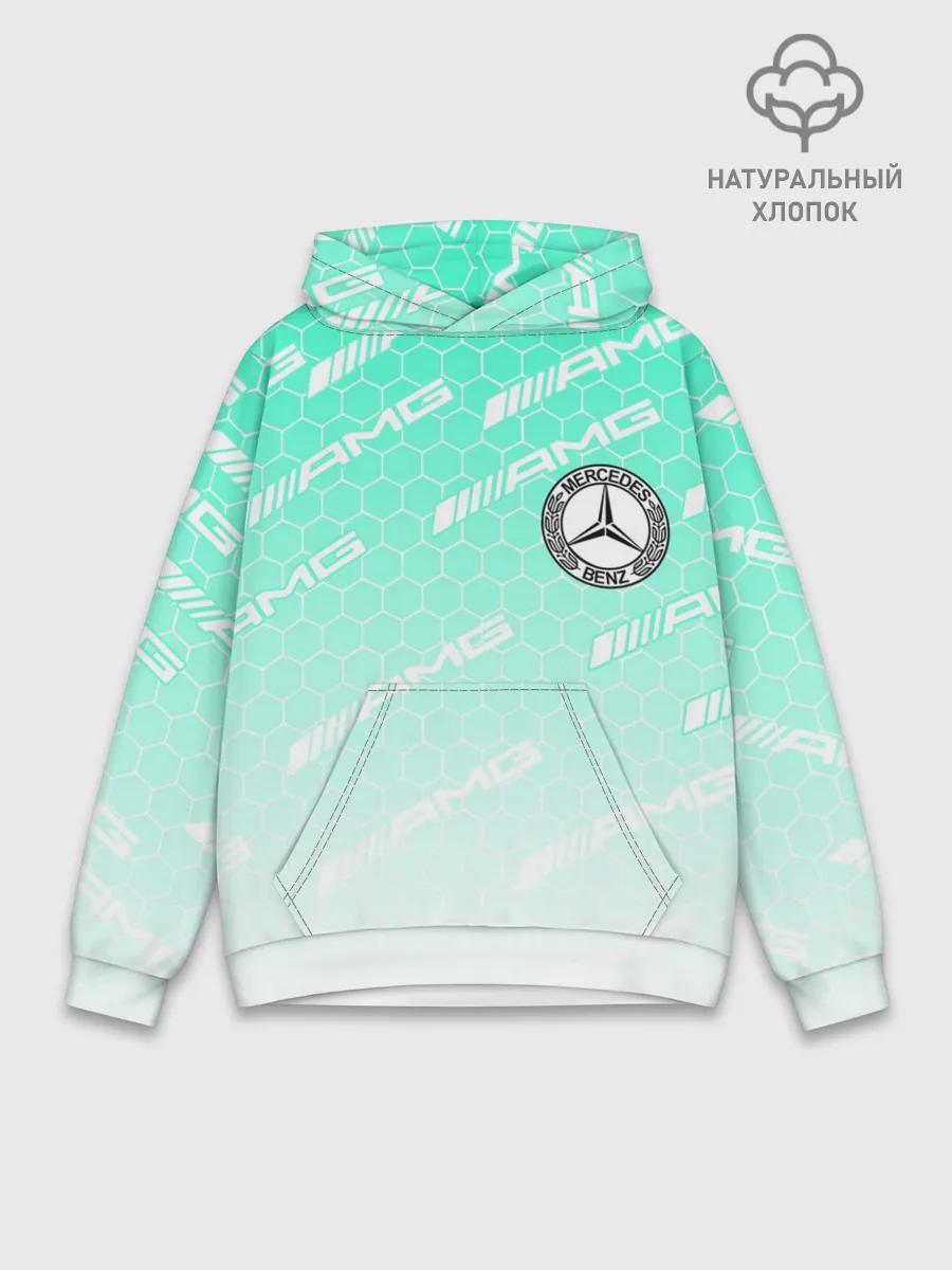 Худи мужской база хлопок / MERCEDES BENZ AMG