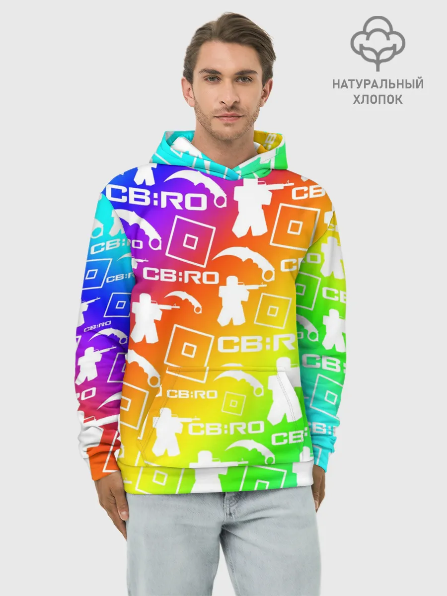 Худи мужской база хлопок / COUNTER BLOX