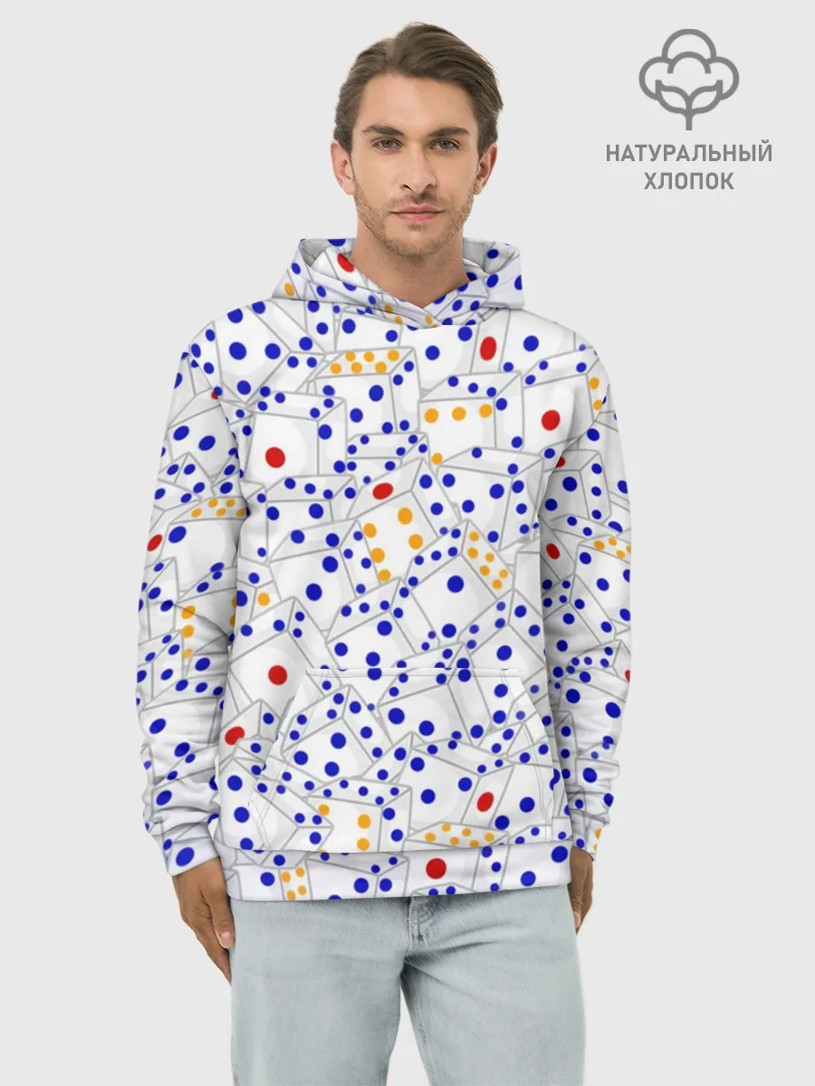 Худи мужской база хлопок / Игральные кубики