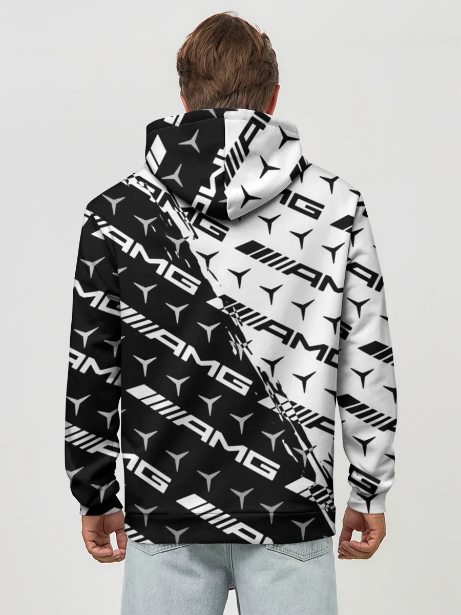 Худи мужской база хлопок / MERCEDES BENZ AMG