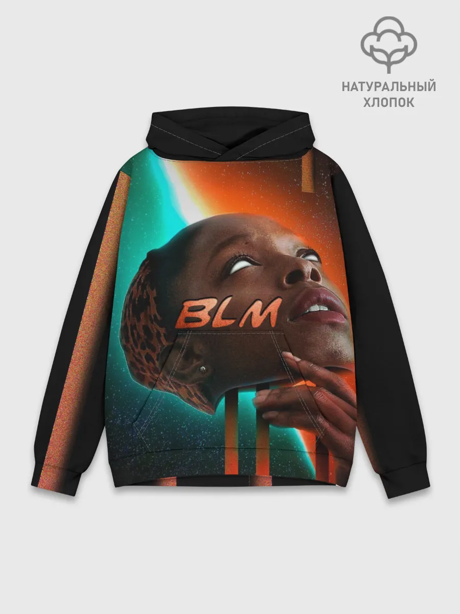 Худи мужской база хлопок / BLM