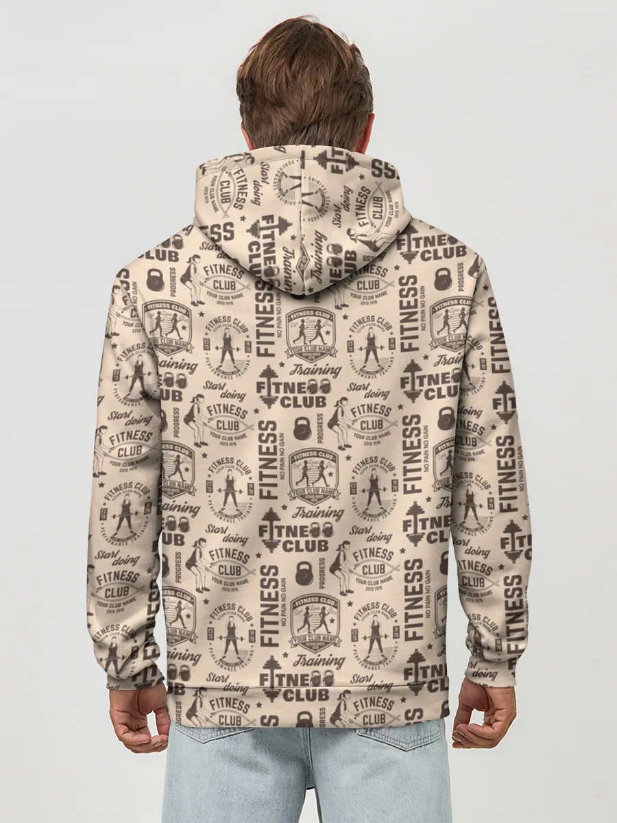 Худи мужской база хлопок / Fitness