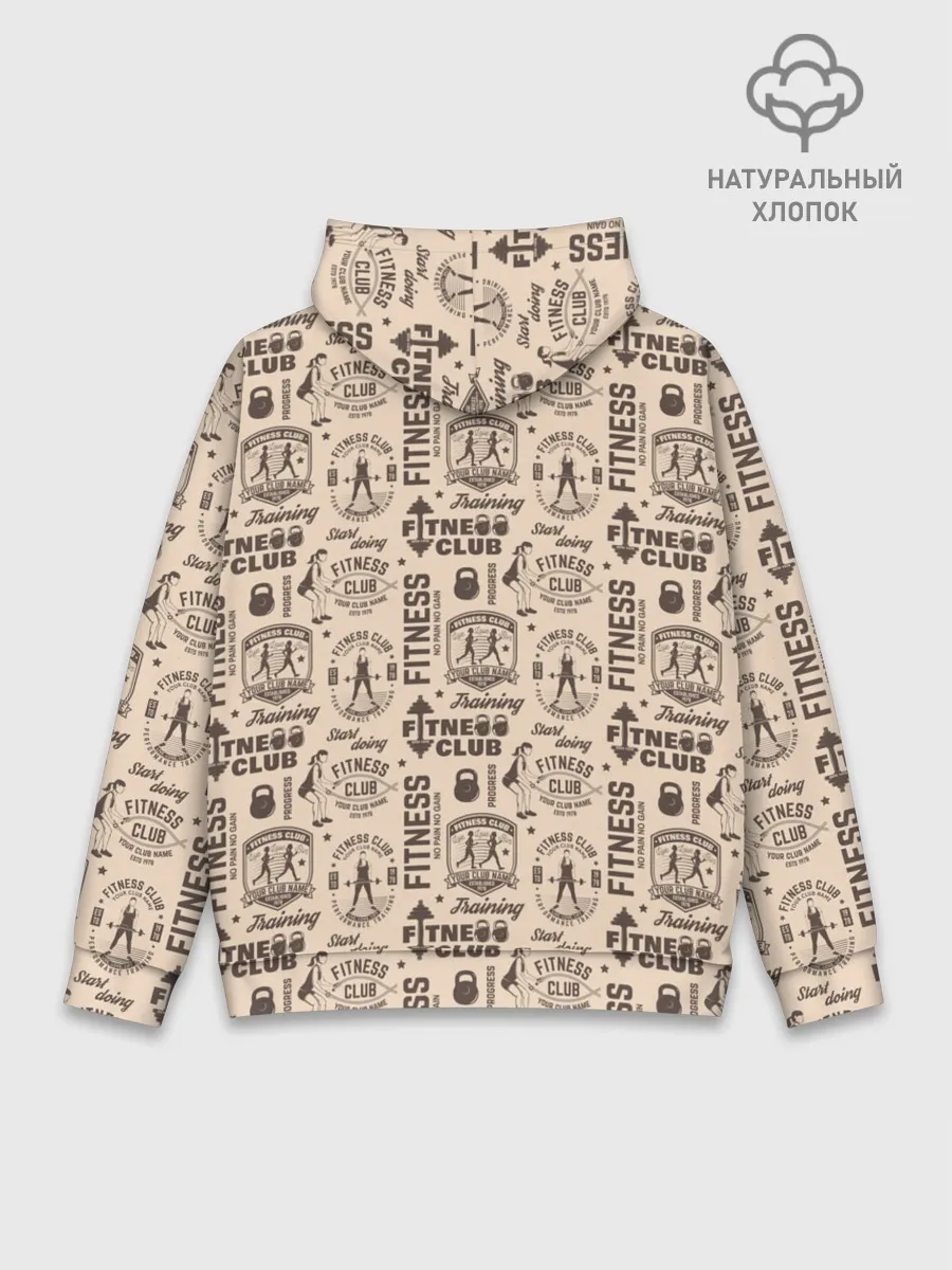 Худи мужской база хлопок / Fitness